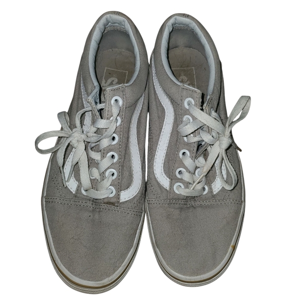 Vans Gray Canvas Sneakers womens Sz 7.5 - Picture 1 of 7